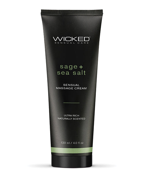 Wicked Sensual Care Sage and Sea Salt Massage Cream 4 oz