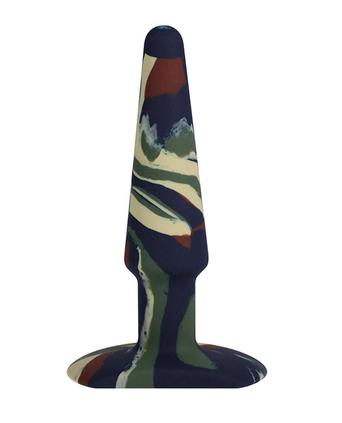 Un dop anal din silicon groovy Play 5" - Camuflaj