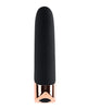 Load image into Gallery viewer, Gender X The Gold Standard Rechargeable Silicone Bullet Black Rose Gold
