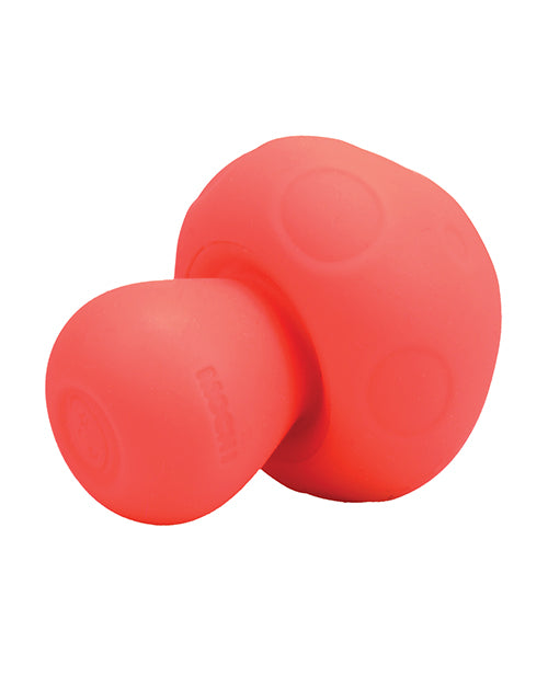 Mochi Mushroom Vibe Peach Palm Sized Silicone Waterproof Rechargeable 10 Modes