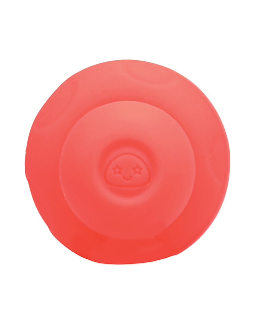 Mochi Mushroom Vibe Peach Palm Sized Silicone Waterproof Rechargeable 10 Modes