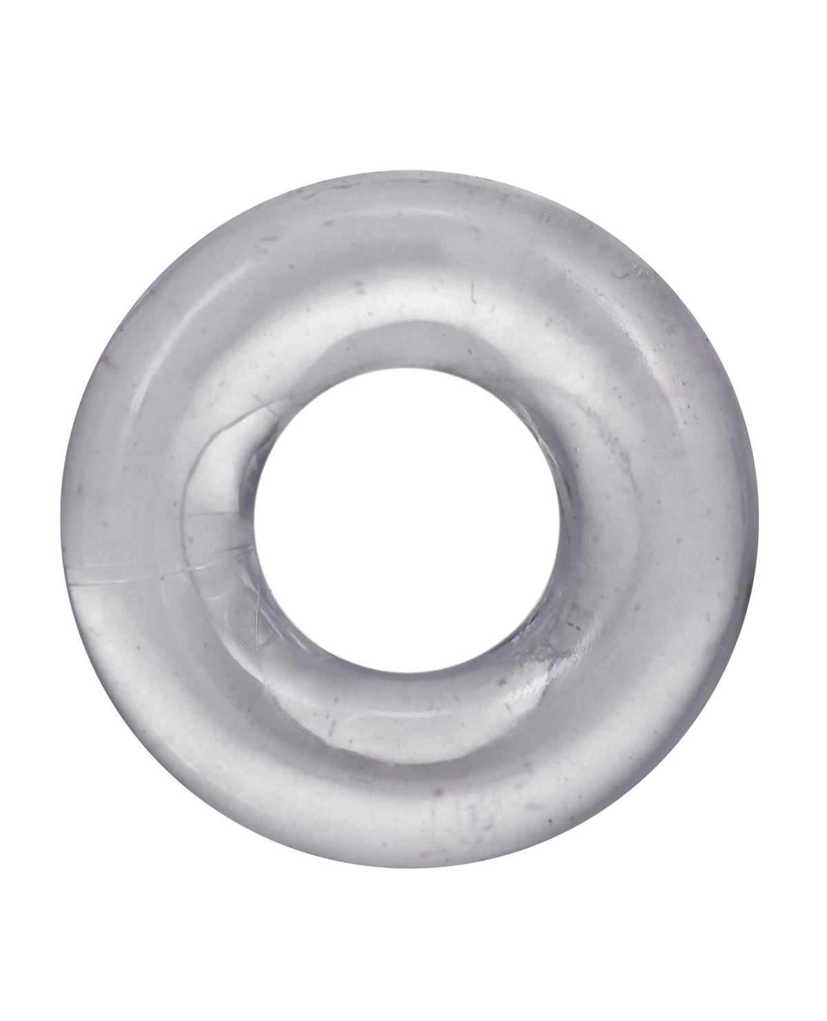Anillo de dona transparente sólido de 2"