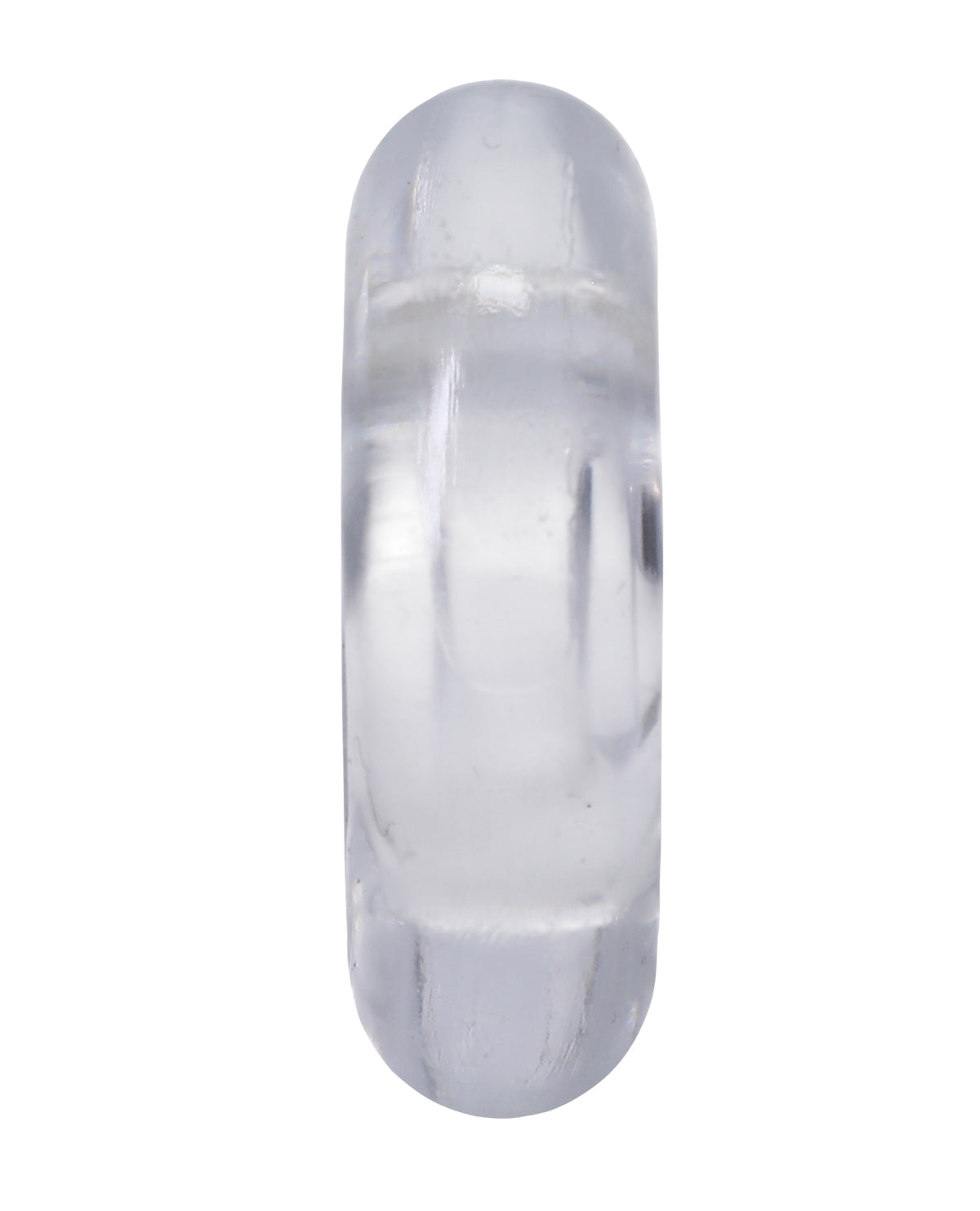 Anillo de dona transparente sólido de 2"