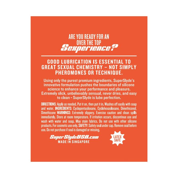 SuperSlyde Silicone Lubricant - 3.4 oz