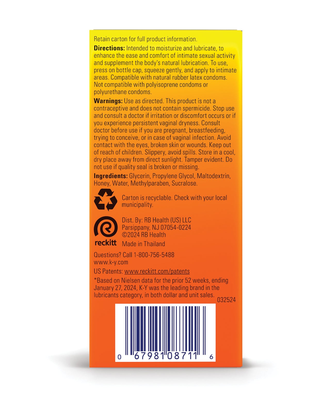 K-Y Warming Liquid - 2.5 oz