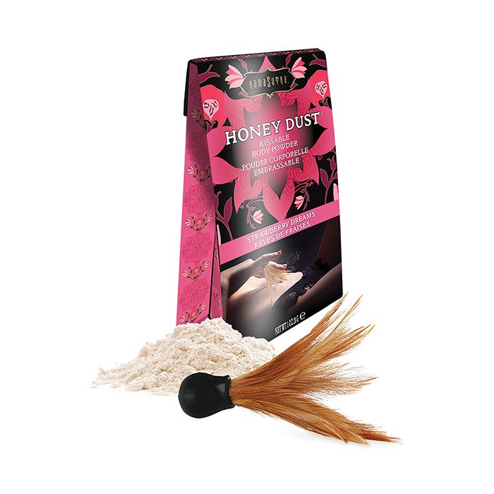 Kama Sutra Honey Dust 1 Oz Strawberry Dreams Body Powder