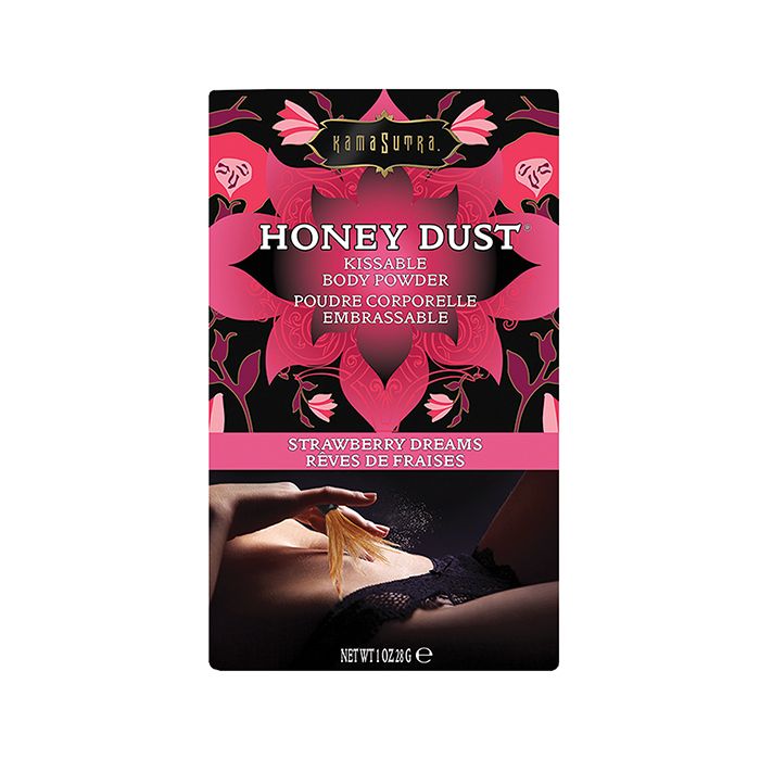 Kama Sutra Honey Dust 1 Oz Strawberry Dreams Body Powder