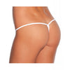 Cargue la imagen en el visor de la galería, Tanga de licra de tiro bajo blanco XL
