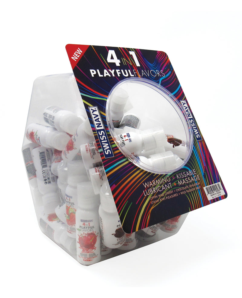 Load image into Gallery viewer, Swiss Navy 4 in 1 Playful Flavors Fishbowl - 1 oz Asst. Flavors
