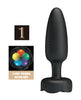 Load image into Gallery viewer, Pretty Love Tarion Thrusting Butt Plug w/Multi Color Bottom Light - Black
