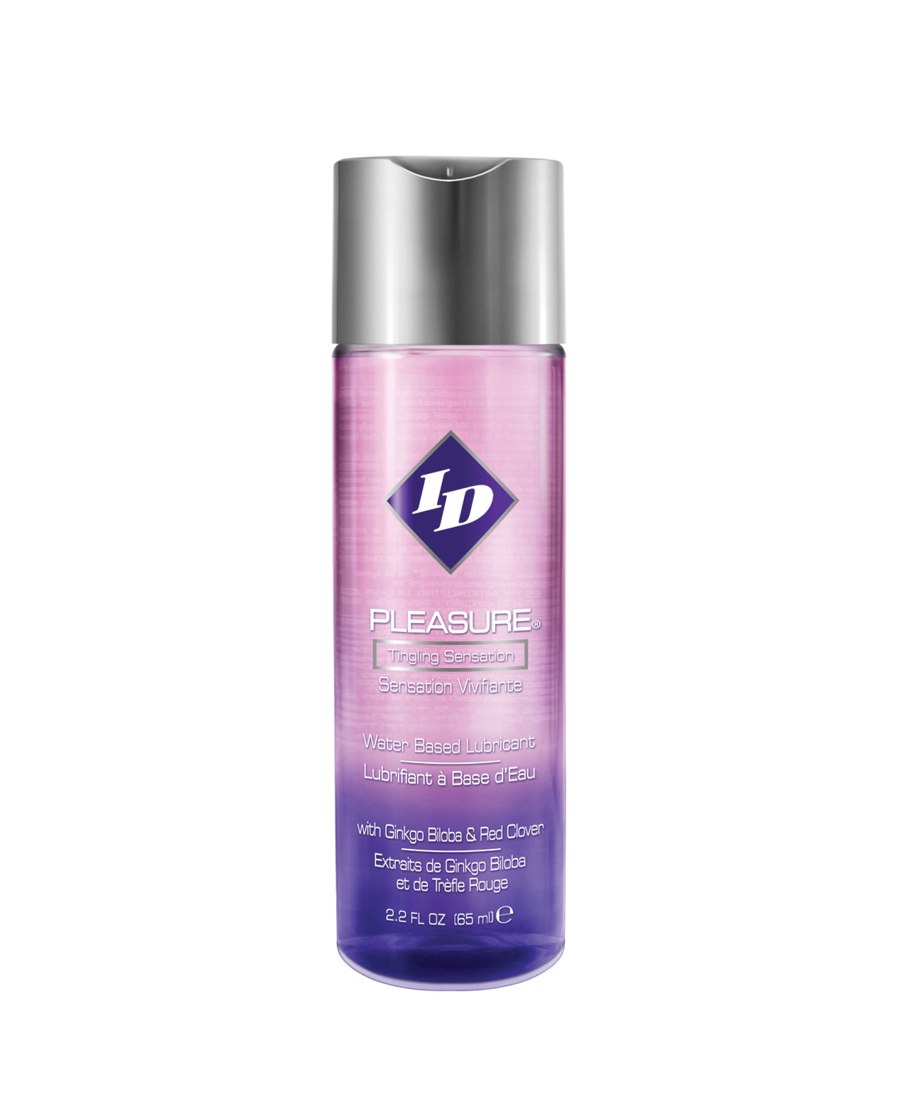 Lubricante Estimulante a Base de Agua ID Pleasure - Botella de 2.2 oz con Tapa Abatible