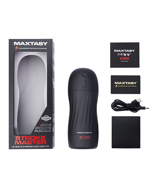 Maxtasy Stroke Master Standard Clear Non Realistic Milking Stimulator With Ultra Powerful Motor