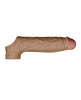 Load image into Gallery viewer, Shaft Flexskin Liquid Silicone 8.8" Vibrating Sheath - Oak
