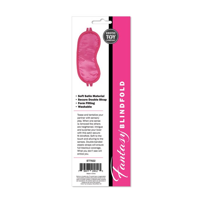 Bandeau Satin Fantaisie de la Société de Jouets Érotiques - Rose