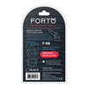 Lataa kuva gallerian katseluohjelmaan, Forto F88 Double Ring Liquid Silicone Cock Ring Black
