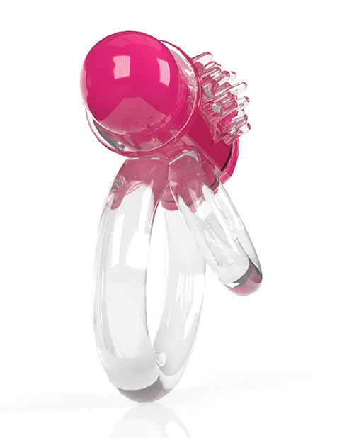 Screaming O 4B Double O 6 Strawberry Vibrating Ring 5 Speeds