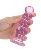 Load image into Gallery viewer, Shots RealRock Crystal Clear 5.5" Curvy Dildo/Butt Plug - Pink
