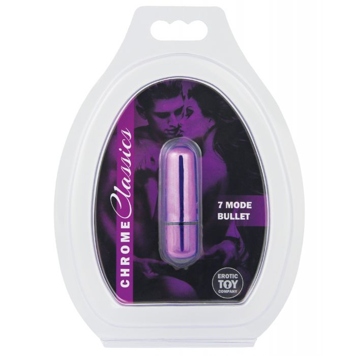 Chrome Classics Bullet Vibe 7 Mode Purple Waterproof ABS