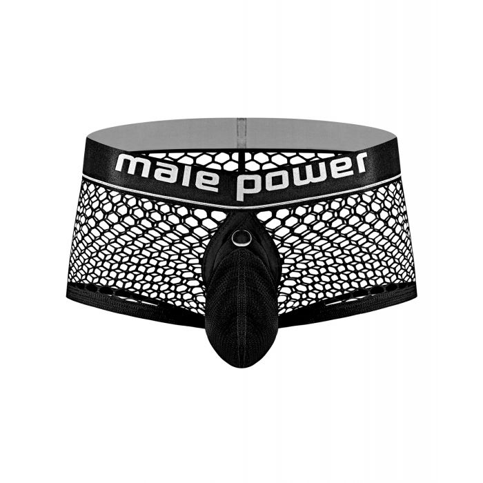 Cock Pit Fishnet Mini Cock Ring Short Black XL Adjustable
