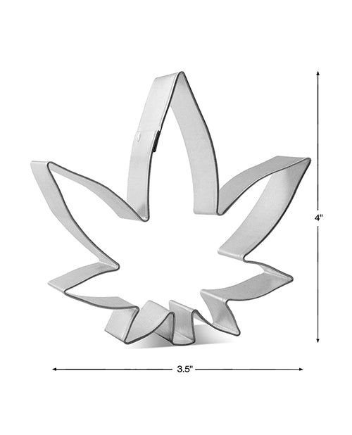 Formă de tăiat biscuiți cannabis de patru inch, inspirație 420