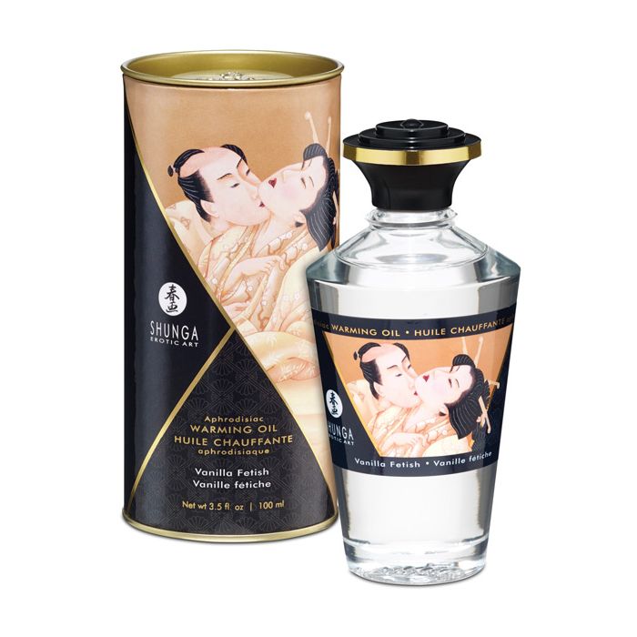 Shunga Erwärmendes Öl - 3.5 oz Vanille Fetisch