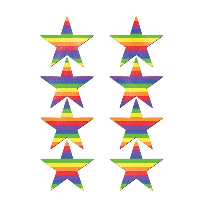 Pastease Mini Rainbow Stars - Pack of 8 O/S