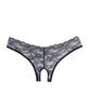 Cargue la imagen en el visor de la galería, Adore Crush Lace Open Panty Black O/S
