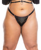 Carica l'immagine nel visualizzatore Galleria, Darque PVC Thong w/Adjustable Waist Straps Black OS/XL
