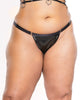 Carica l'immagine nel visualizzatore Galleria, Darque PVC Thong w/Adjustable Waist Straps Black OS/XL
