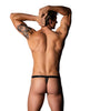 Load image into Gallery viewer, Love Star Thong w/Ring - Black S/M
