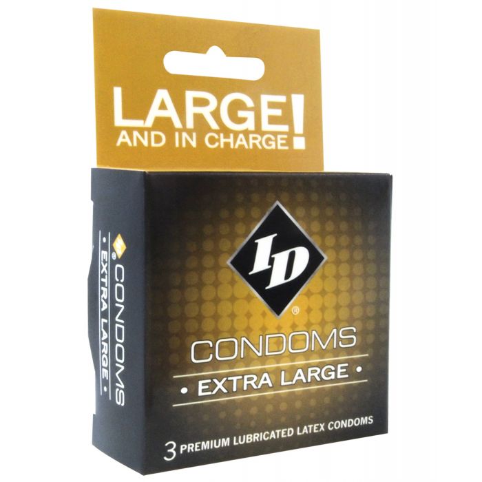 ID Extra Large Kondomer - Förpackning med 3