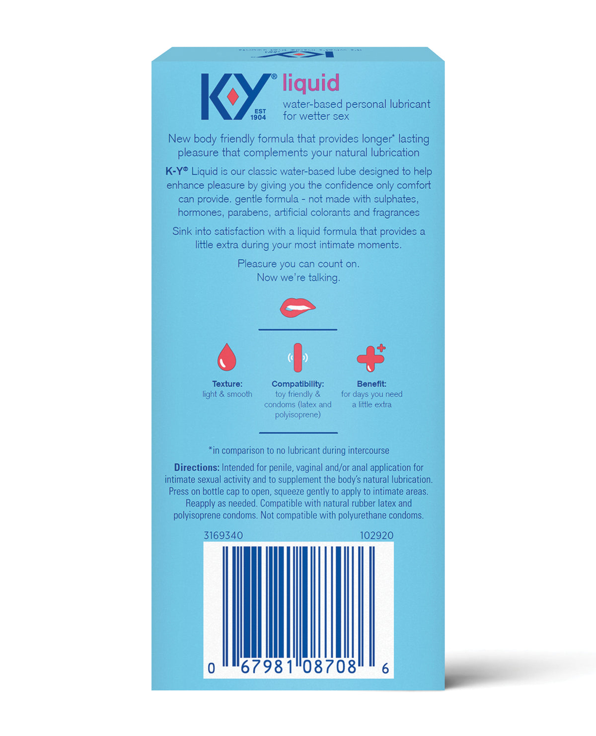 K-Y Natural Feeling Liquid - 2.4 oz