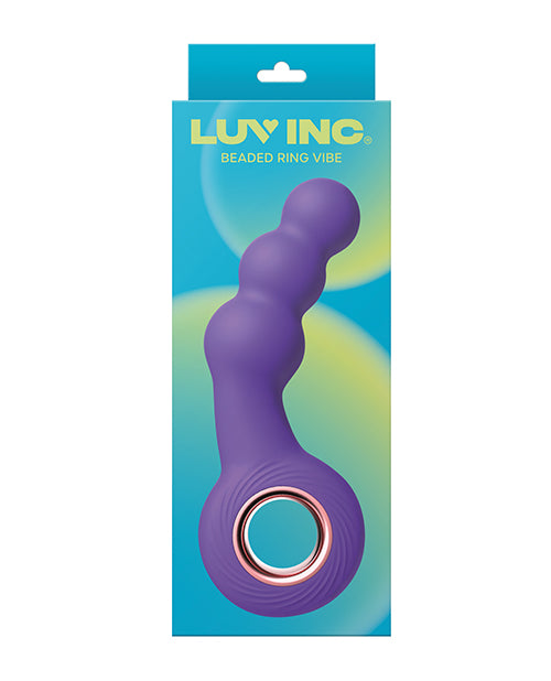 Luv Inc. Beaded Ring Vibrator - Purple - Article product
