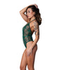 Indlæs billede i gallerifremviser, Evermore Lace Plunge Teddy - Emerald S/M
