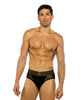 Charger l'image dans la visionneuse de la galerie, Sacred Heart Briefs w/Studded Elastic Waist Band - Black LG
