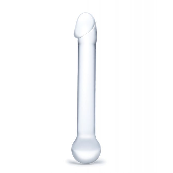 Glas 7" Realistic Head Glass Dildo - Clear