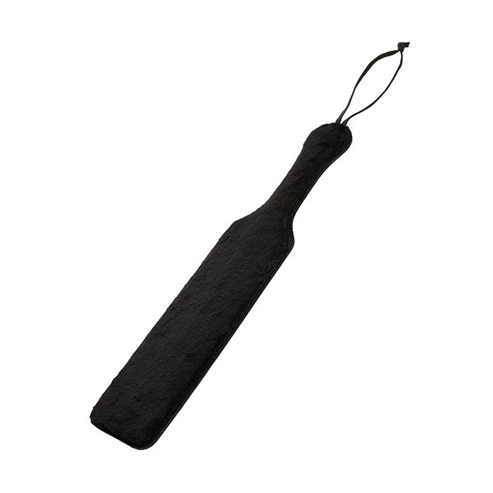 Paddle en cuir Sportsheets avec fourrure noire