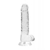 Cargue la imagen en el visor de la galería, Shots RealRock Realistic Crystal Clear 7" Dildo w/Balls - Transparent Clear
