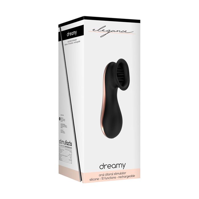 Shots Elegance Dreamy Oral Clitoral Stimulator - 10 Speed Black