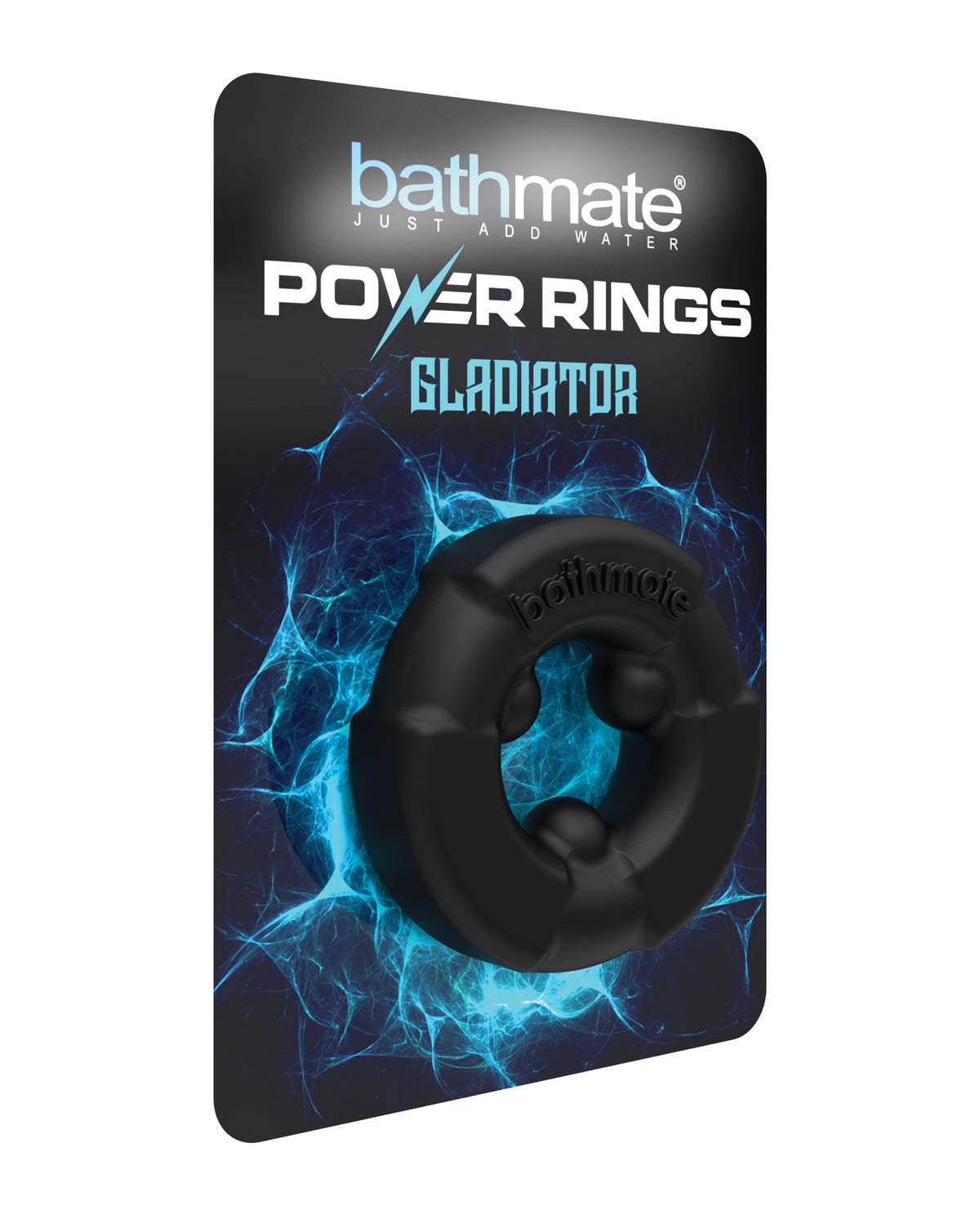 Bathmate Gladiator Black Cock Ring Elastomax TPR Performance Ring