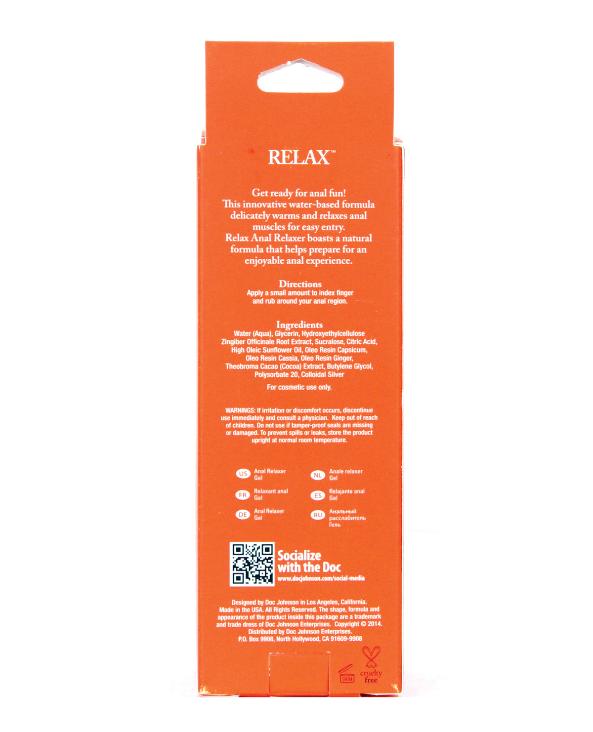 Relax Anal Ontspanner - 2 oz Tube