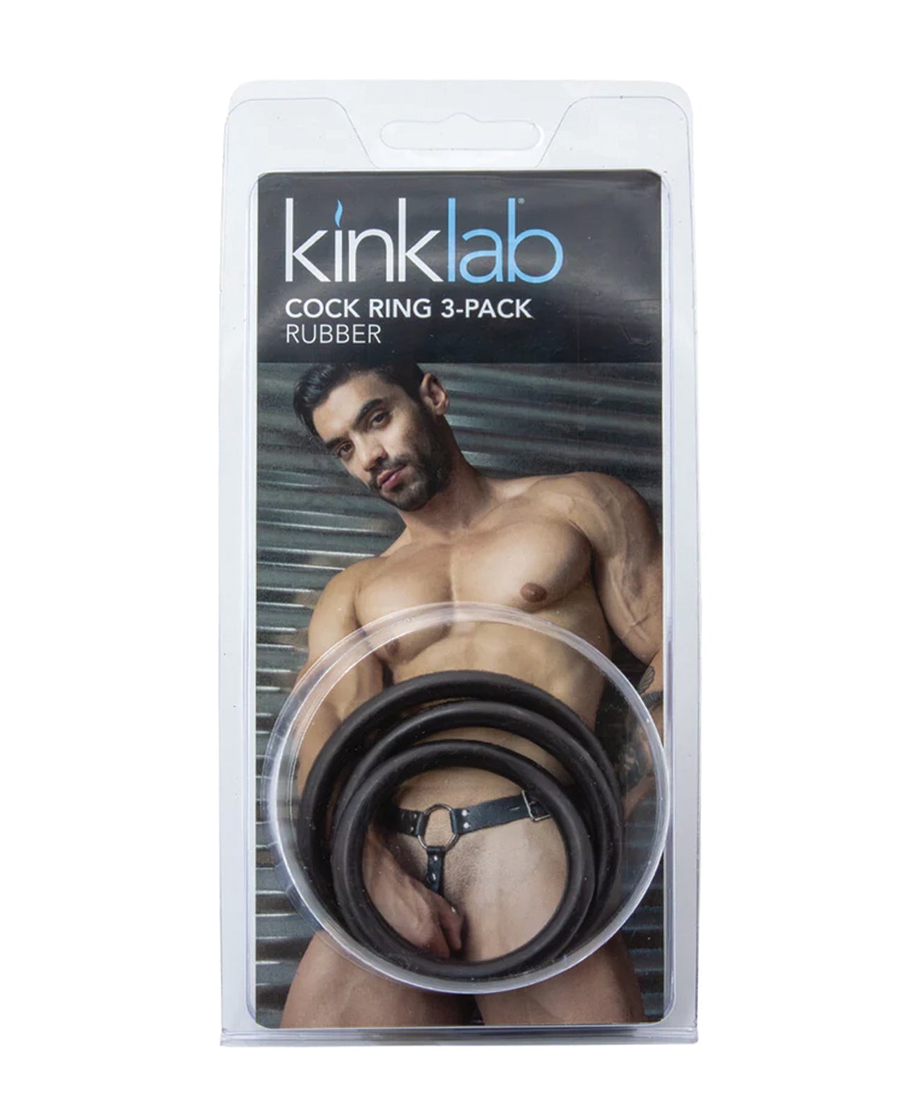 Anillo de goma para pene KinkLab - Paquete de 3