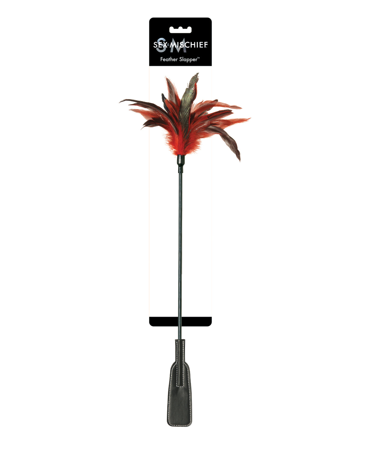 Sex & Mischief Palmada de Plumas - Plumas Rojas/Negras