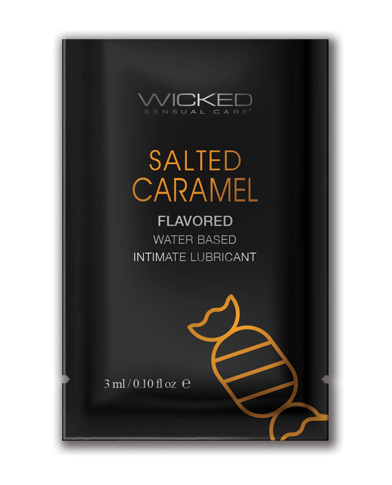 Wicked Sensual Care Aqua Waterbased Lubricant - .1 oz Salted Caramel