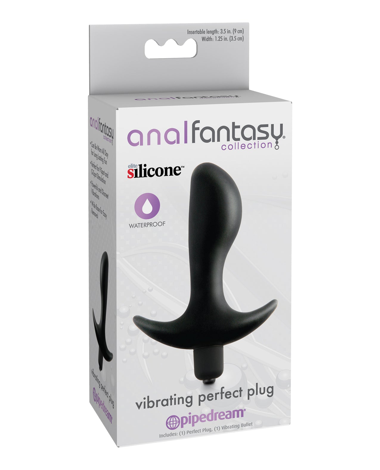 Collezione Fantasy Anale Plug Vibrante Perfetto - Nero