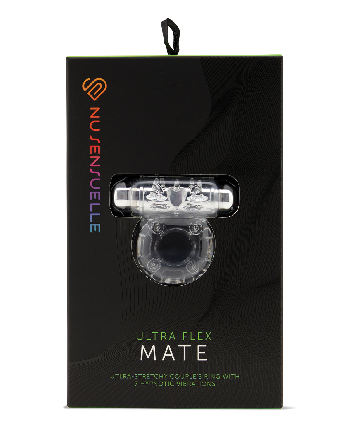 Nu Sensuelle Anneau Ultra Mate Bullet Cockring 7 Fonctions - Transparent