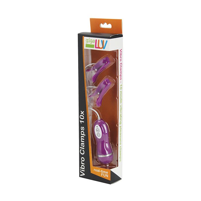 GigaLuv Vibro Clamps - 10 Functions Purple