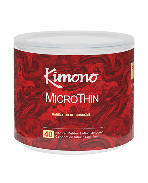 Kimono MicroThin Ultra Thin Condoms Display Bowl Assorted Colors 40 Count