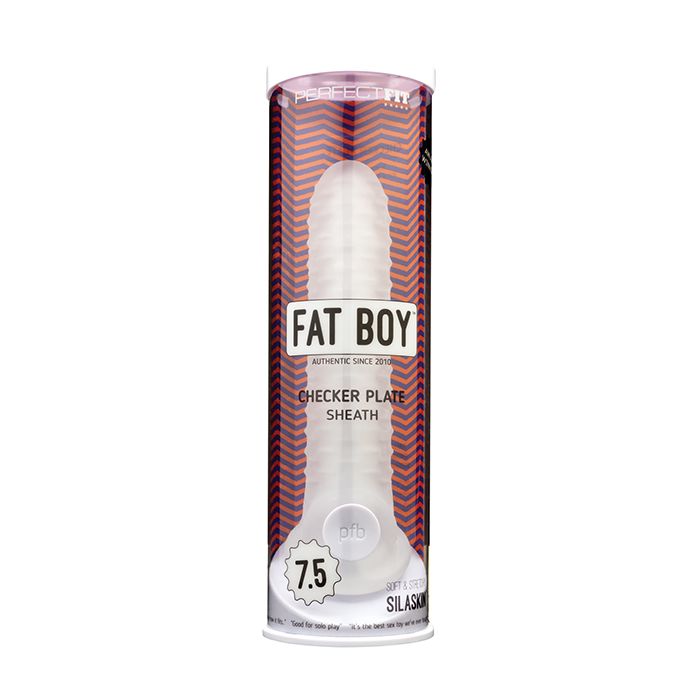 Perfect Fit Fat Boy 7.5 Inch Checker Plate Sheath Clear