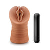 Cargue la imagen en el visor de la galería, Blush M For Men Sofia Stroker With Vibrating Bullet Mocha TPE

